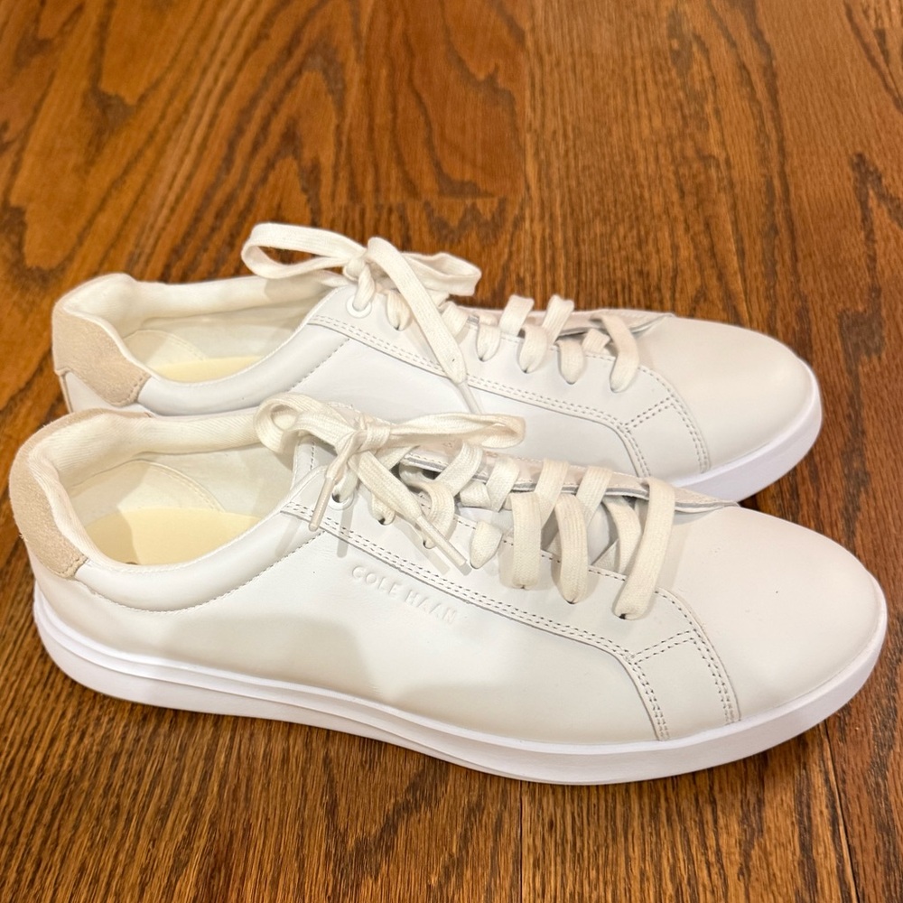 Cole Haan Grand Crosscourt Tennis 2.0 Sneaker with Cream Suede Back - Picture 3 of 7
